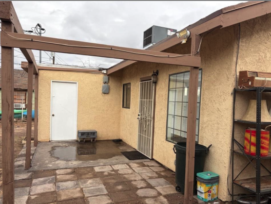 Back yard patio