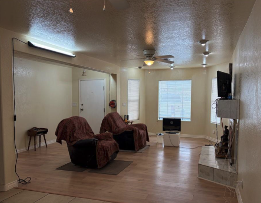 spacious living room